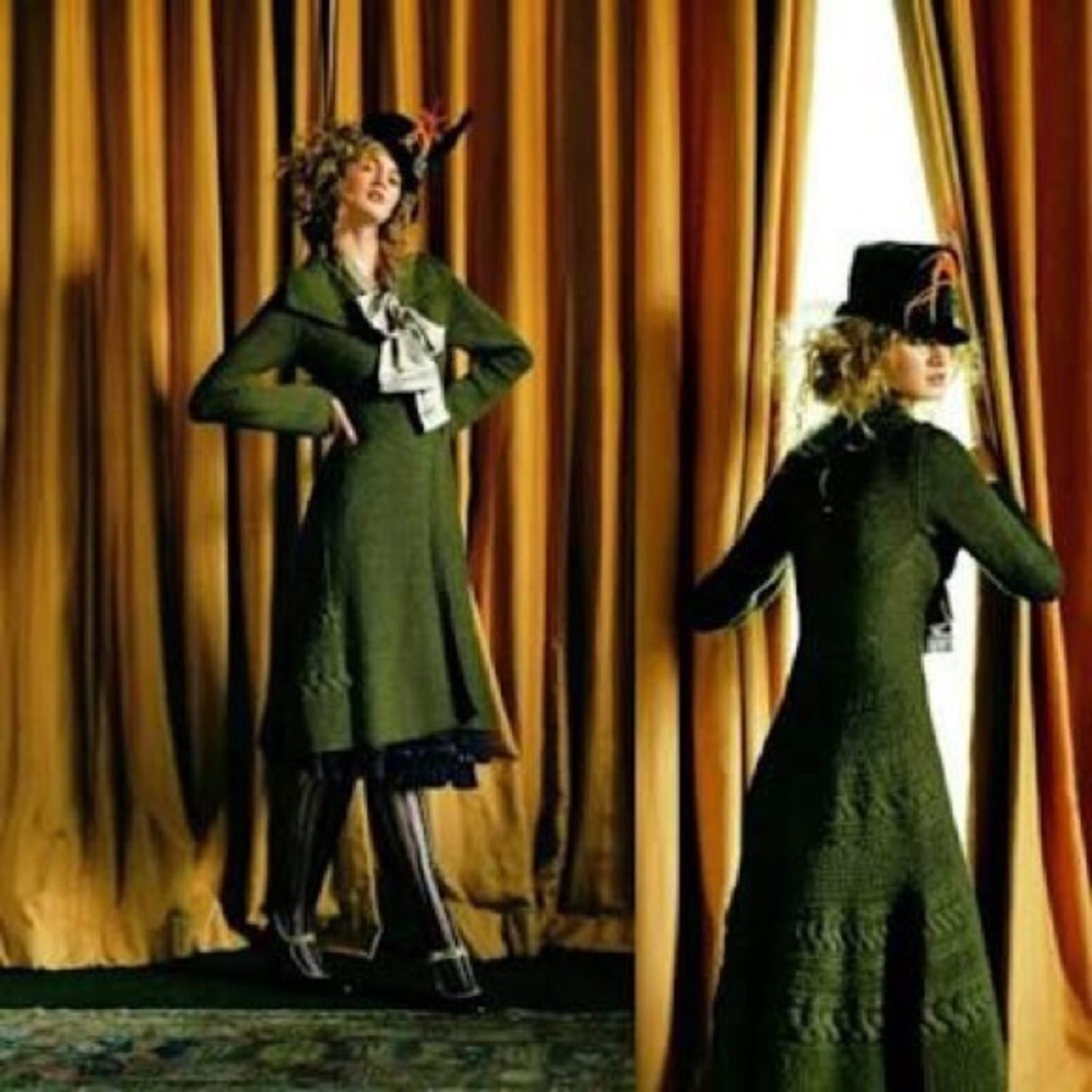 Black Anthropologie Shooting Party Sweater Coat M